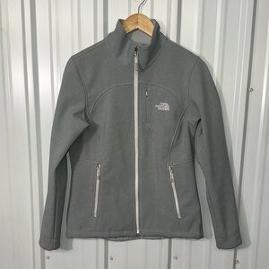 The North Face Windwall Softshell Jacket Gray Women Medium Outdoor Athletic